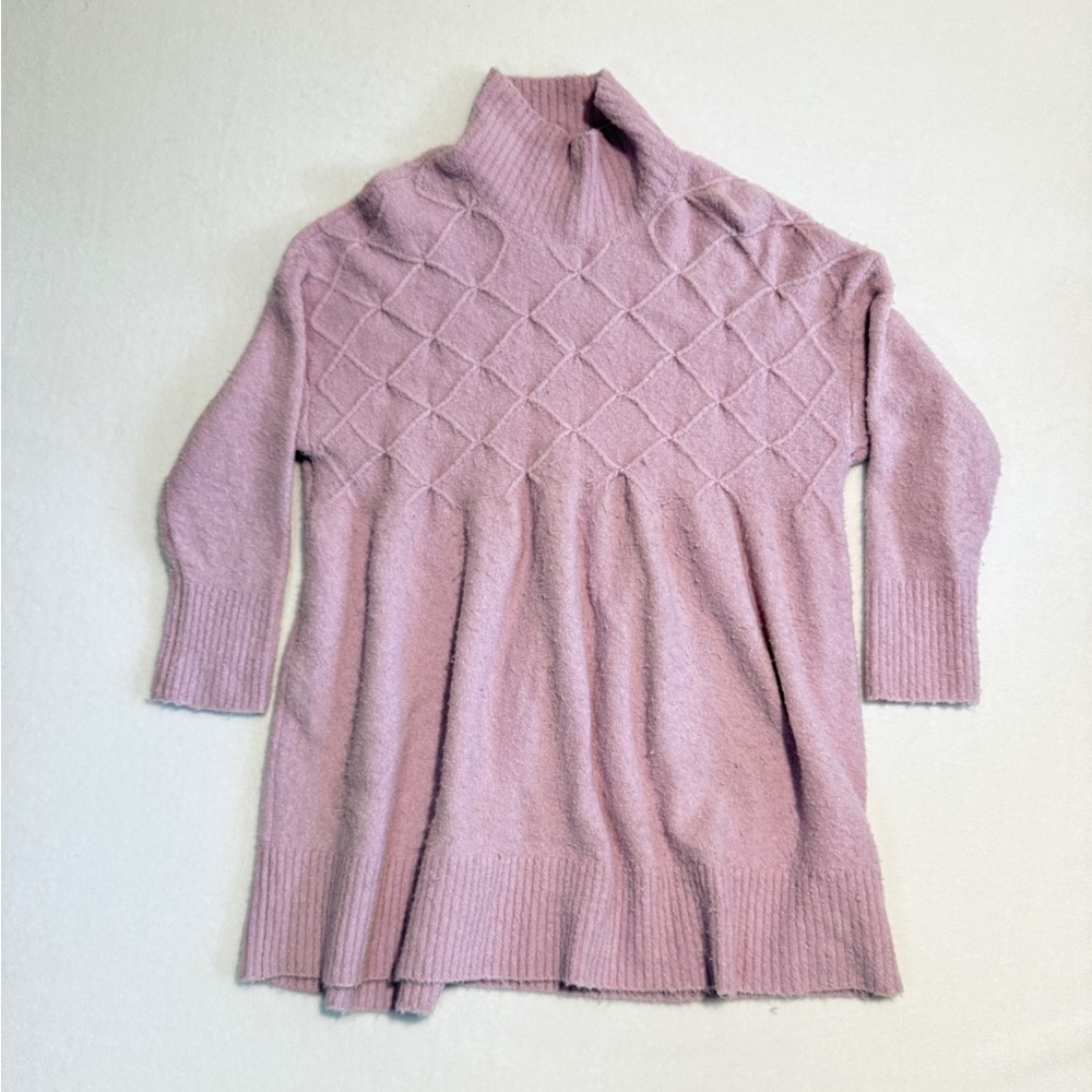 Free People Lilac Jaci Turtleneck Sweater Dress Size Small - Picture 2 of 5